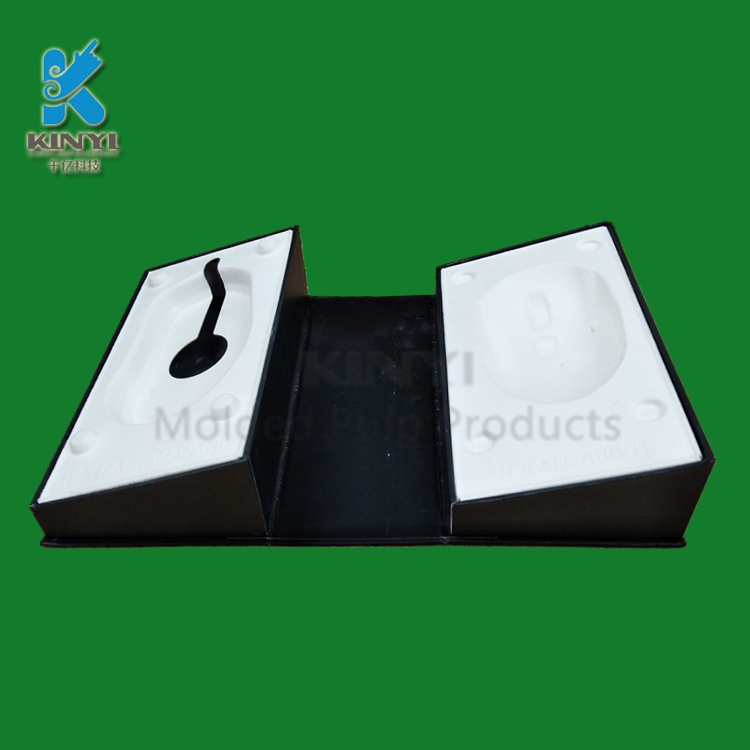Eco-friendly Bagasse Pulp Molded Mouse Packaging Box