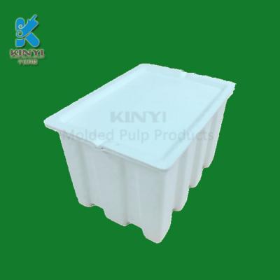 Custom Sugarcane Bagasse Pulp Molded Storage Paper Box 