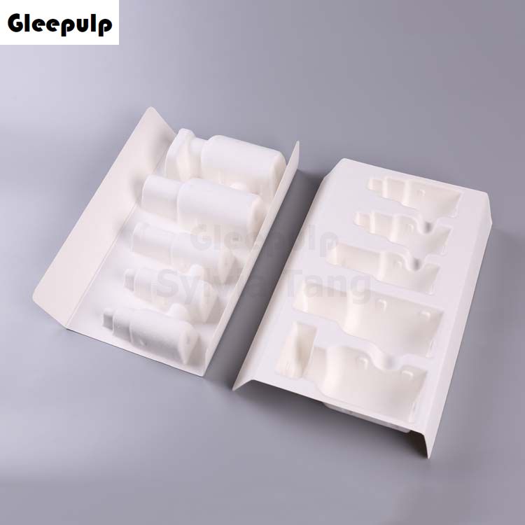 Sugarcane Bagasse Pulp Molded Skincare Set Packaging