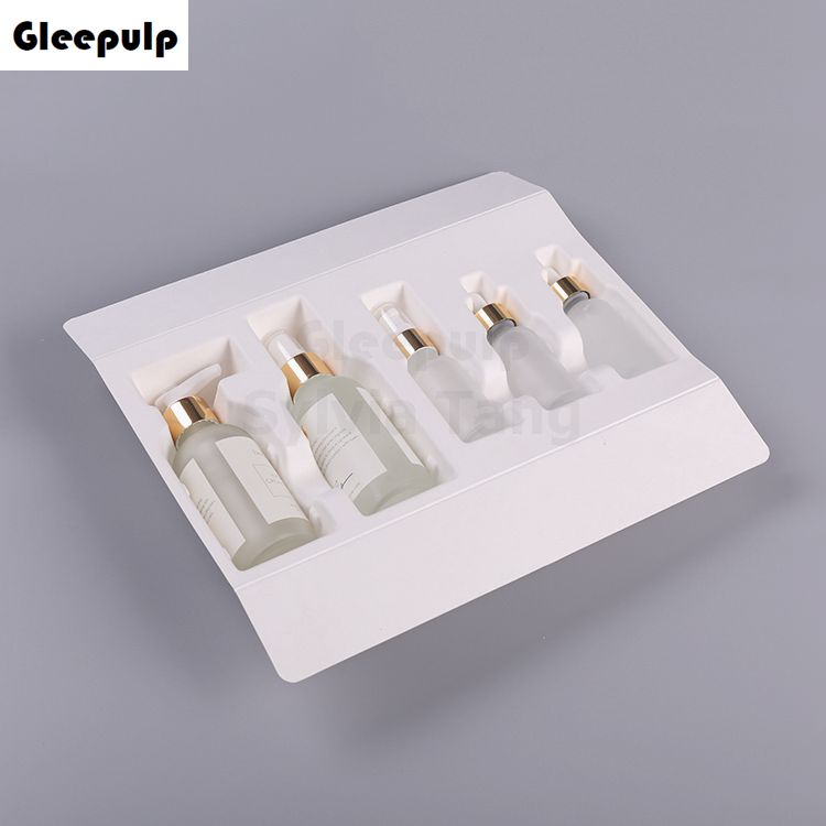 Sugarcane Bagasse Pulp Molded Skincare Set Packaging