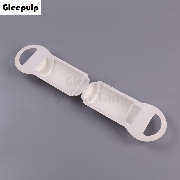 Pulp Molded Tube Shape Clamshell Box Packaging