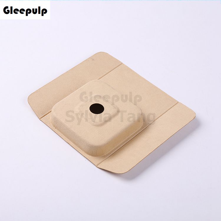 Eco-friendly Pulp Molded Natural Color Electronic Packaging Insert