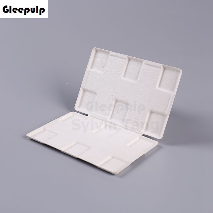 Eco friendly Bagasse Pulp Molded Eyeshadow Case