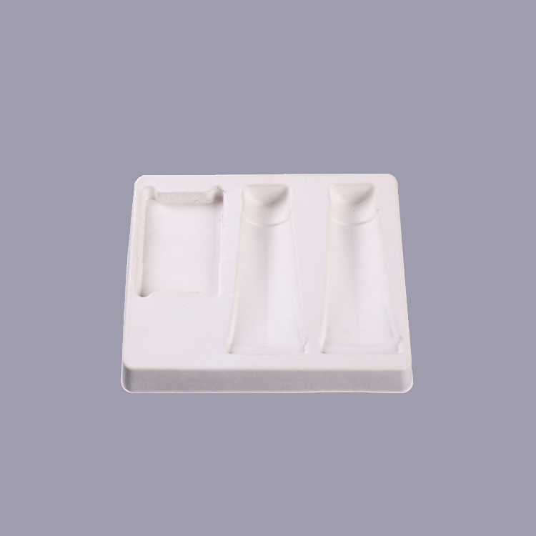 Pulp Molded Biodegradable Skincare Paper Packaging Insert