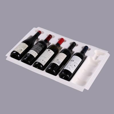 Customized Pulp Molded Wine Bottle Packaging Insert