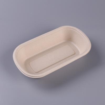 Oval Shape Sugarcane Bagasse Food Tray